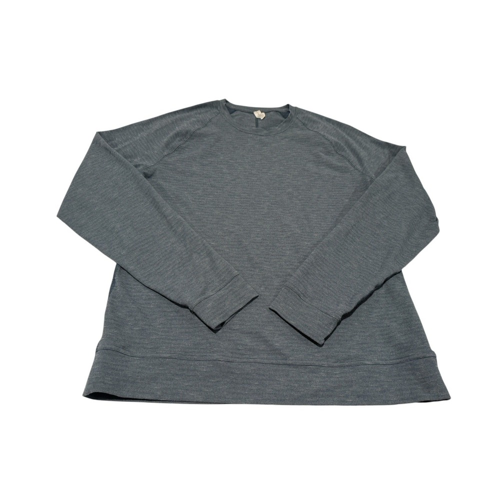 Lululemon Textured Sweatshirt Size Large Men's Crewneck Pullover Heather Green